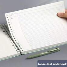 1PC B5 Detachable Mind Map Loose-Leaf Notebook, Grid Layout Idea Organization Spiral Notepad, Durable High-Resilience Transparent PP Cover Material, Clear Printing Fade-Resistant Grid Inner Pages, Lightweight Stackable Portable Flat Design; Suitable For Corporate Office Desk, Shared Office Project Planning Workstation, Business Travel Portable Notebook Set, Conference Room Desktop Arrangement; Ideal For Colleague Appreciation Gift, Halloween, Christmas, New Year Celebration, Thanksgiving, - Multicolor - View 3