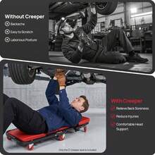 HOHOBLA 40in 2-In-1 Mechanic Creeper 450lbs, Mechanic Stool - Default - View 5