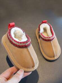 2026 New Kids' Low-Top Boots, Winter Thickened Heat-Locking Ankle Boots, Fashionable Versatile Baby Snow Boots, Anti-Slip & Cold-Proof - Camel - View 2