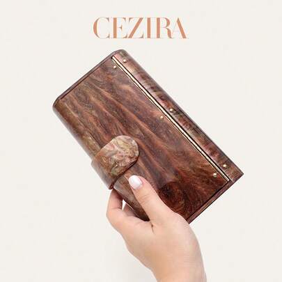 CEZIRA Ví cầm tay dạ hội nữ hộp vuông acrylic kim tuyến sang trọng nắp gập, ví cầm tay nhỏ gọn tinh tế phù hợp cho tiệc chiêu đãi, ăn tối, tiệc tùng, hẹn hò, ngày lễ và dùng hàng ngày