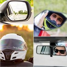 Trending Style Rearview Mirror Text Car Sticker - I Love You Drive 3pcs Couple Gift Car & Motorcycle Decorative Stickers - A - View 8
