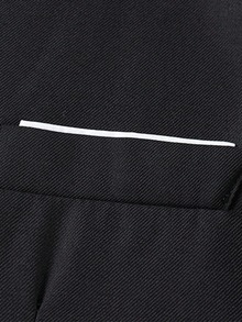 Áo blazer nam phong cách công sở nhẹ nhàng, màu trơn, dáng ôm, một hàng khuy, phù hợp mặc đi làm văn phòng và hằng ngày - màu đen - Xem 6
