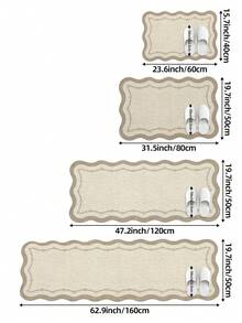 1PC Floral Bedroom Carpet Kitchen Rug Khaki Fresh Style Runner Area Rug Suitable Bathroom, Kitchen,Outdoor, Indoor, Bedroom, Living Room, Beside Throw Rugs Machine Washable Rug, Easy Clean Entryway Mat Anti-Slip Backing Rugs Bathroom Fall Decor Holiday Christmas - Multicolor - View 2