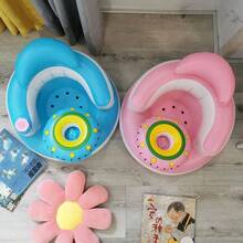 UFO Inflatable Baby Learning To Sit Chair, Infant Sofa, PVC Material, Baby Learning To Sit, Multi-Function Baby Seat, Baby Dining Chair, Baby Bath Chair, One Chair Multiple Uses - Multicolor - View 4