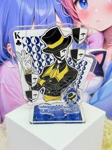 Stand Badut Akrilik 10cm, 3 Bagian, Merchandise "Freaky Circus". Stand Pajangan Karakter Lucu, Merchandise Komik, Hadiah Kreatif, Kerajinan Tangan, Perlengkapan Kantor, Dekorasi Meja - Hadiah Sempurna untuk Anak Perempuan. - B - View 12
