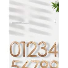 0-9 Number House Plates, Suitable For Outdoor Use. Size 8 Inches, Includes Numbers 0-9 And Letters. Can Be Installed On Doors, Used As Door Plates To Display Address And Other Information. - New Arrival - View 9