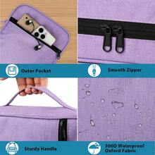 GERMUN Funda para Biblia con Asa Duradera, Estuche de Transporte para Libros, Bolsa de Iglesia para Biblia, Protectora con Bolsillo con Cremallera, Accesorios y Suministros para Biblia, Protector de - Morado - Ver 4