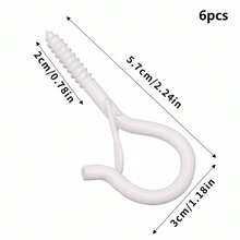 Screw-In Eye Hook With Spring Door Lock, Self-Tapping Metal Safety Hook, Suitable For Walls, Wood, Camping, Kitchen, Closet, Dorm, Used For Hanging String Lights, Plants, Cookware, Decorations, Keys, Indoor And Outdoor Multi-Purpose Hook Hardware - View 17