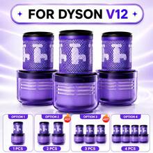 V12 Slim/Detect Slim SV20 SV26 SV30 SV34 SV35 SV46 吸塵器配件 HEPA 濾網替換件 - 查看 1