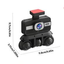 New 5-Channel Dash Cam With IPS Screen, 1080P HD Resolution, Motion Detection, Loop Recording, Parking Monitoring, Night Vision, Collision Detection, Front And Rear Recording, Suitable For All Car Models - A - View 2