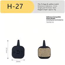 Mountain Bike Resin Semi-Metallic Brake Pads, Brake Pads - Bicycle Brake Pads - View 3