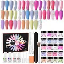 Set Kutek Kuku Berbasis Glitter Dua Warna, Termasuk 20 Warna Bubuk, Dilengkapi dengan Berbagai Alat Seni Kuku Seperti Top Coat dan Base Coat Activator, Cocok untuk Perawatan French Manicure, Hadiah Hari Valentine - MultiWarna - View 1
