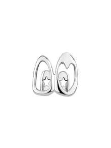 1 Set Personalized Curved Zirconia Heart 4-Hollow Tooth Decor 3 PiecesCombination Set Niche Accessory Holiday Gift - Multicolor - View 14