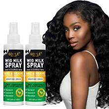 Goiple 2pcs 3.4 Fl Oz/100ml Wig Care Solution, Wig Care Product, Heat Protection Spray, Smooth Leave-In Conditioner, Easy To Comb, Brighten And Extend The Life Of Synthetic Wigs, Cosplay Wigs, And All Types Of Wigs - Wig Care Products - View 4