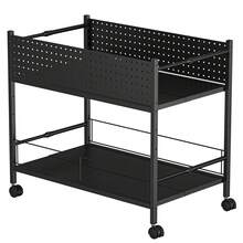 押入れ収納 収納ラック 幅伸縮タイプ キャスター付き クローゼット 約W26～44xD73.1xH64.5cm 2段 国内配送 - ブラック - チェックする 10