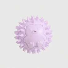 1pc Squeaky Dog Chew Toy, Hedgehog‑Shaped Spiky Rubber Ball, Soft Teething Toy For Small Medium Dogs, Interactive Bite‑Resistant Pet Toy, Cute Colorful Puppy Play Ball For Indoor Outdoor Playing - Multicolor - View 9