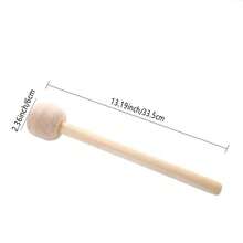 2PCS Marching Drum Sticks, Cymbals, Gong Mallets, Soft Drumsticks, Percussion Accessories - Multicolor - View 4