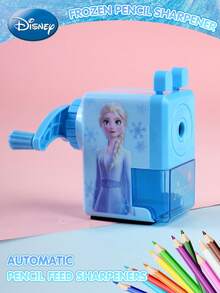 Monogram Disney 1個迪士尼史迪奇冰雪奇緣手動鉛筆削筆器，手搖式桌面文具，適合莉洛與史迪奇粉絲的辦公室裝飾，美感桌面配件，送給朋友的創意禮物 - Blue - 查看 12