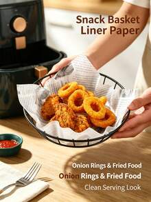 50pcs Newspaper Print Food Wrapping Paper, Grease‑Resistant Liner Sheets, Oil Proof Decorative Paper For Fries, Burgers, Fried Snacks, Restaurant, Kitchen, Party Food Serving, Disposable Sandwich Basket Liner For Food Display - Multicolor - View 11