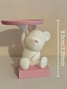 Bear Tray Jewelry Storage Decor, Living Room Desktop Organizer And Home Decor, Multi-Functional Desktop Decor, Suitable For Storing Jewelry, Keys, Wireless Earphones And Other Small Items, Home Decor, Souvenir, Birthday Gift - A - View 19