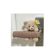 Cute Bear-Shaped Door Handle Cover, Anti-Collision Door Handle Protector, Soft Foam Door Handle Protector, Anti-Scalding Anti-Freezing, Suitable For Home And Office, Brown And White - Multicolor - View 10