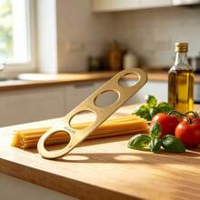 18/0 Stainless Steel Pasta Measuring Ruler, 4-Hole Portion Control Tool With Scale Markings, Long Kitchen Cooking Utensil, Suitable For Cooking, Meal Prep And Restaurant Use, Easy To Clean, Compact Storage - Gold - View 4