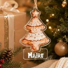 Custom Name Christmas Ornament, Personalized Santa Reindeer Tree Hanging Decor, Festive Holiday Style, Customized Christmas Tree Decoration, Customizable Name Pendant, Christmas Home Decor, Holiday Keepsake Gift, Bag Charm, Gifts For Family, Friends - Style a - View 5