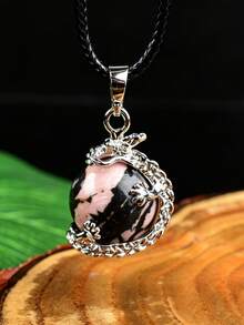 Natural Crystal Beads Pendant Crystal Round Beads Necklace Polished Mineral Specimen Craft Fashion Pendant Gift - Pendant - View 18