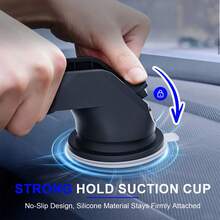 xnyocn Universal Car Mount, Suitable For Cars, Home Tablets And Smartphones - Multi-Functional Car And Desktop Stand, Adjustable Angle And Height, Convenient For Watching Programs And Navigation - Black - View 8