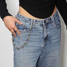 European And American Hip Hop Vintage Men's Cool Waist Chain Motorcycle Metal Dark Skull Jeans Chain Accessory Big Ghost Personalized Pants Chain - Multicolor - View 2