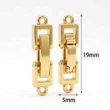 1/2PCS Square Connector Clasp, Pearl Connector, Bracelet Necklace Jewelry Making Accessories Material - Connector - View 3
