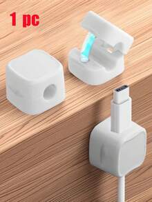 24/12/6/1pc Magnetic Cable Organizer Desktop Self-Adhesive Clip Cable Management Holder For Phone Charging Cable Data Cable - Multicolor - View 12