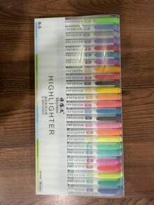 15 Colors Fluorescent Marker Set, Soft Water-Based Dual-Tip Markers, Highlighters, Pens, Drawing, Notebook, Diary, Student Statio, First Day Of School - Multicolor - View 22