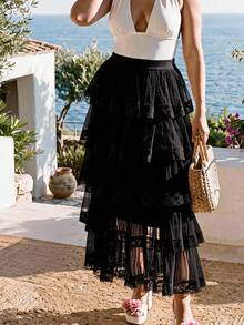 Women Skirts - Black - View 2