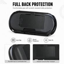 Data Frog For PlayStation 2000 Back Cover, Compatible With PSV2000 Soft Case And Joystick Thumb Grips - View 4