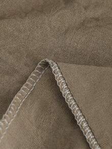 Beige Style Chair Covers Dining Chair. Simple Plant Print. For Hotels And Home Use - Camel - View 9