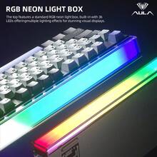 AULA H108 Mechanical Keyboard 108 Keys Hot‑Swap RGB Backlit Quiet Silent Gaming Keyboard For PC Laptop - View 10