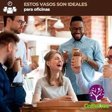 100 Vasos Desechables de Cartón Kraft 210 ml / 7 oz. Resistentes, A Prueba de Fugas. Ideal para Café, Té y Bebidas Refrescantes. - 100 unidad(paquete de 1) - Ver 6
