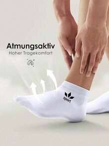 1/6/12 Pairs Men's Letter Print Solid Color Boat Socks, Sweat-Absorbent Breathable Soft Invisible Socks, Couple Socks, Unisex, Suitable For Daily, Sports, Home, Back To School, All Seasons - Multicolor - View 2