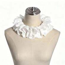 Women's Fake Collar And Cuff Set, High-End Lace Bow Tie Clothing Accessory - White - View 8