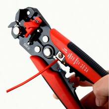 1pc Automatic Wire Stripper, Multi-Function All-In-One Design, Stripping Range 24-10AWG/0.2-6mm², Capable Of Wire Stripping, Crimping, Cable Cutting And Crimping Operations; Suitable For Electrician Home Wiring, Electrical Equipment Maintenance, Automotive Mechanical Repair And Other Scenarios, Convenient Professional Manual Tool - A - View 7