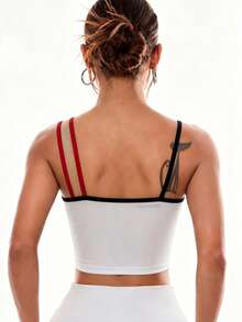 Hidkat Women's Fashion Solid Color Camisole Backless Sports Knit Bra - Multicolor - View 2