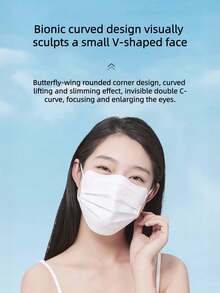10pcs Individually Wrapped 3-Ply Disposable Face Masks, Unisex Full Coverage Face Shield, Single And 10pcs Pack Options, Suitable For Daily Outdoor Use - Multicolor - View 7