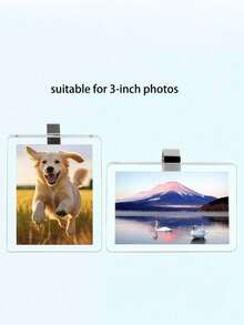 1pc Personalized Car Sun Visor Photo Frame Clip, Customized Photo Car Decor, Couple Gift, Cute Pet, Wallet Photo Frame, Durable & Fashionable, Car Accessories, Car Sun Visor, Vehicle Accessories, Fashionable Clip Design - A - View 5