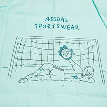 Adidas Spring/Summer Fashion Sports Casual Men's Woven Loose Short Sleeve Shirt JN4512 - Pale Blue-green - View 6
