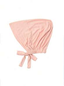 1 chiếc mũ beanie khăn quàng cổ nữ màu trơn, dây chun co giãn, có thể điều chỉnh - A-Tuyết Nha (Bản nâng cấp) - Xem 5