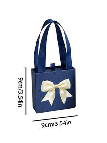 Korean Style Bow Style Jewelry Box, Mini Necklace/Ring/Earring Storage Box,Perfect For Birthday/Wedding/Anniversary/New Year/Valentine's Day Gift, Women's Gift, Men's Gift, Mother's Gift, Father's Gift, Grandfather's Gift, Grandmother's Gift - Multicolor - View 11