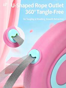 Durable Retractable Dog Leash, Quick Lock & Release Anti-Tangle Design, Comfortable Handle, Suitable For Daily Outdoor Dog Walking - Multicolor - View 6