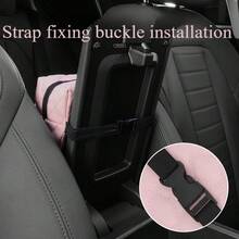 1pc Universal Car Sun Visor Armrest Box Tissue Holder, Seat Back Hanging PU Faux Leather Car Tissue Box - A - View 7