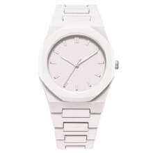 1pc Men's Octagonal Minimalist Quartz Watch, Pure White Minimalist Dial, Integrated All-White Strap, Large Size Business Casual Daily Wear Watch, Unisex Gift - White - View 3